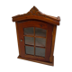 Vitrine murale en bois massif
