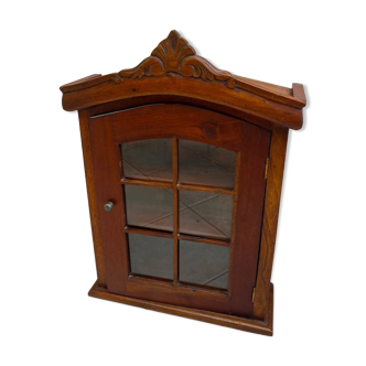 Solid wood wall display case