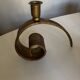 Battered iron candle holder Italian work 1970