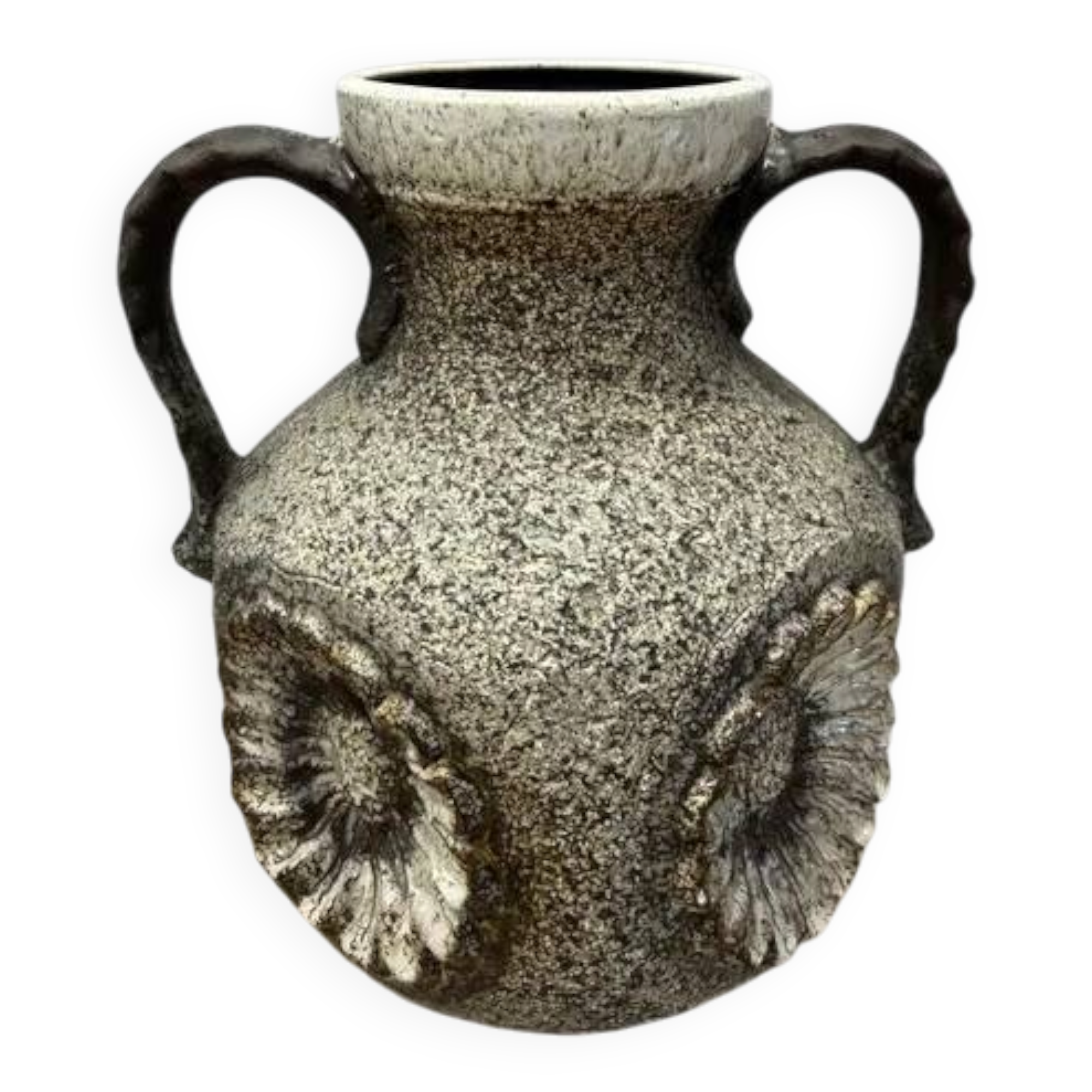 Dumler & Breiden Fat Lava Vase — Twin Handles, 1970s