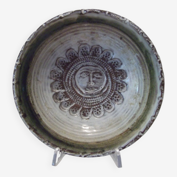 Large albert thiry vallauris ceramic bowl