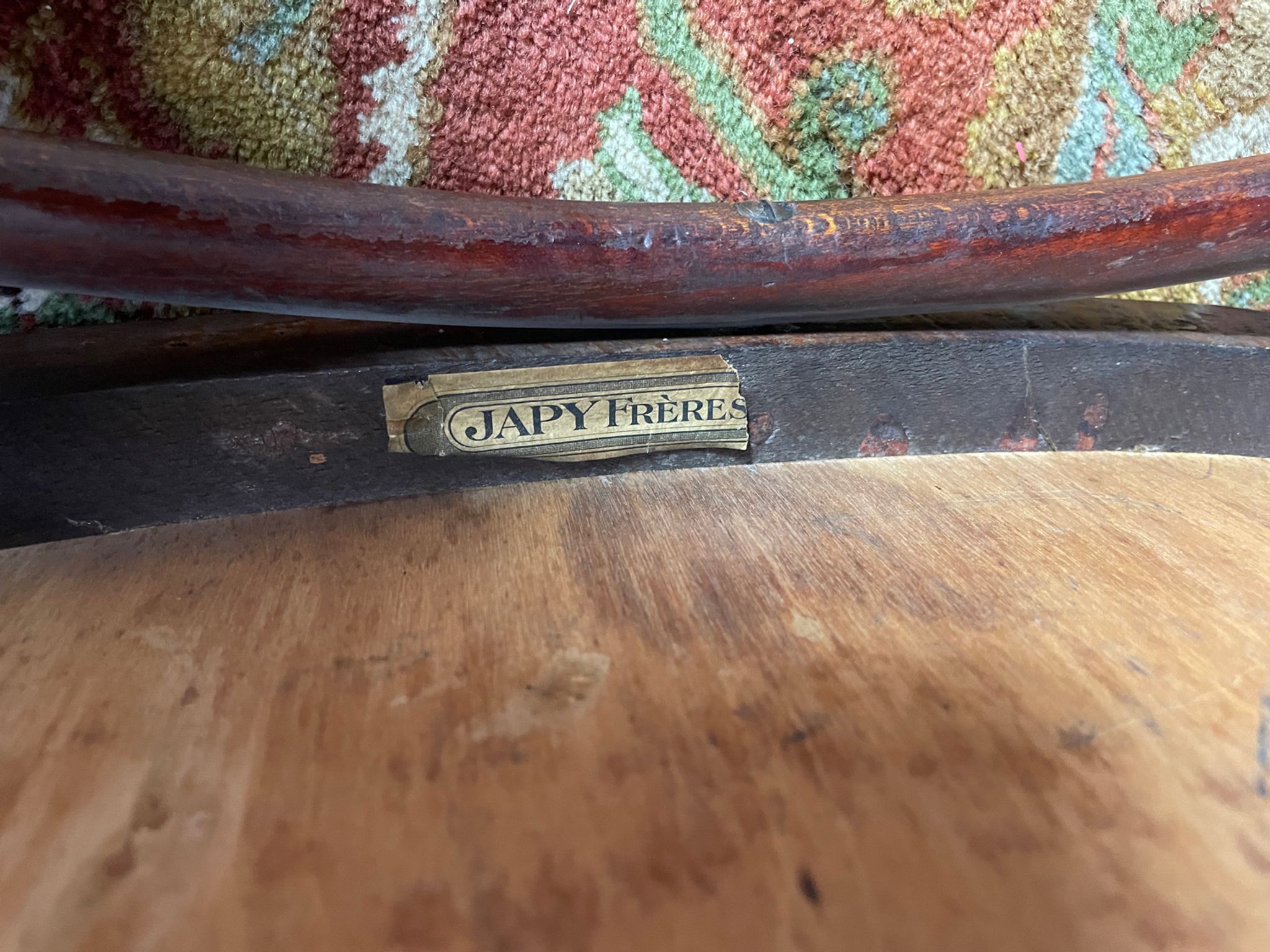 Fauteuil de bureau en bois courbé « Japy Frères »