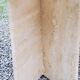 70s travertine and smoked glass designer coffee table