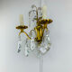 Bronze wall light with rococo style Louis XV pendants.