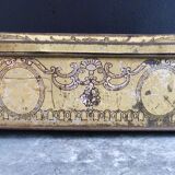 Old biscuit box Pernot Dijon embossed sheet metal lithographed early twentieth century