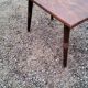 Coffee table of the 60s brutalist compass feet stamped M.G
