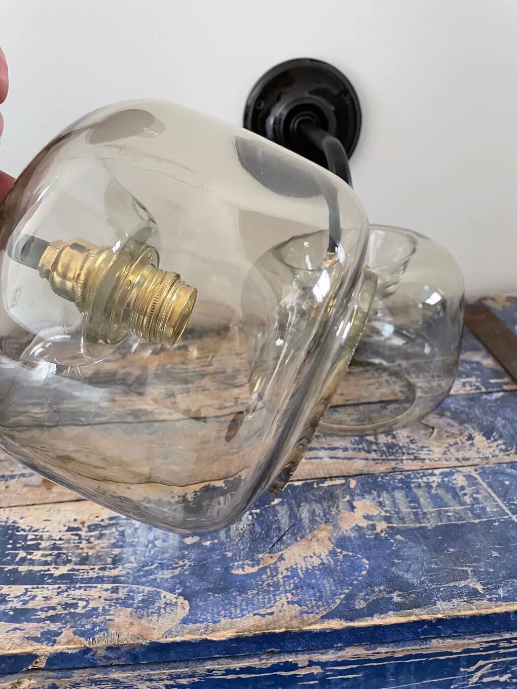 Set of two vintage wall sconces