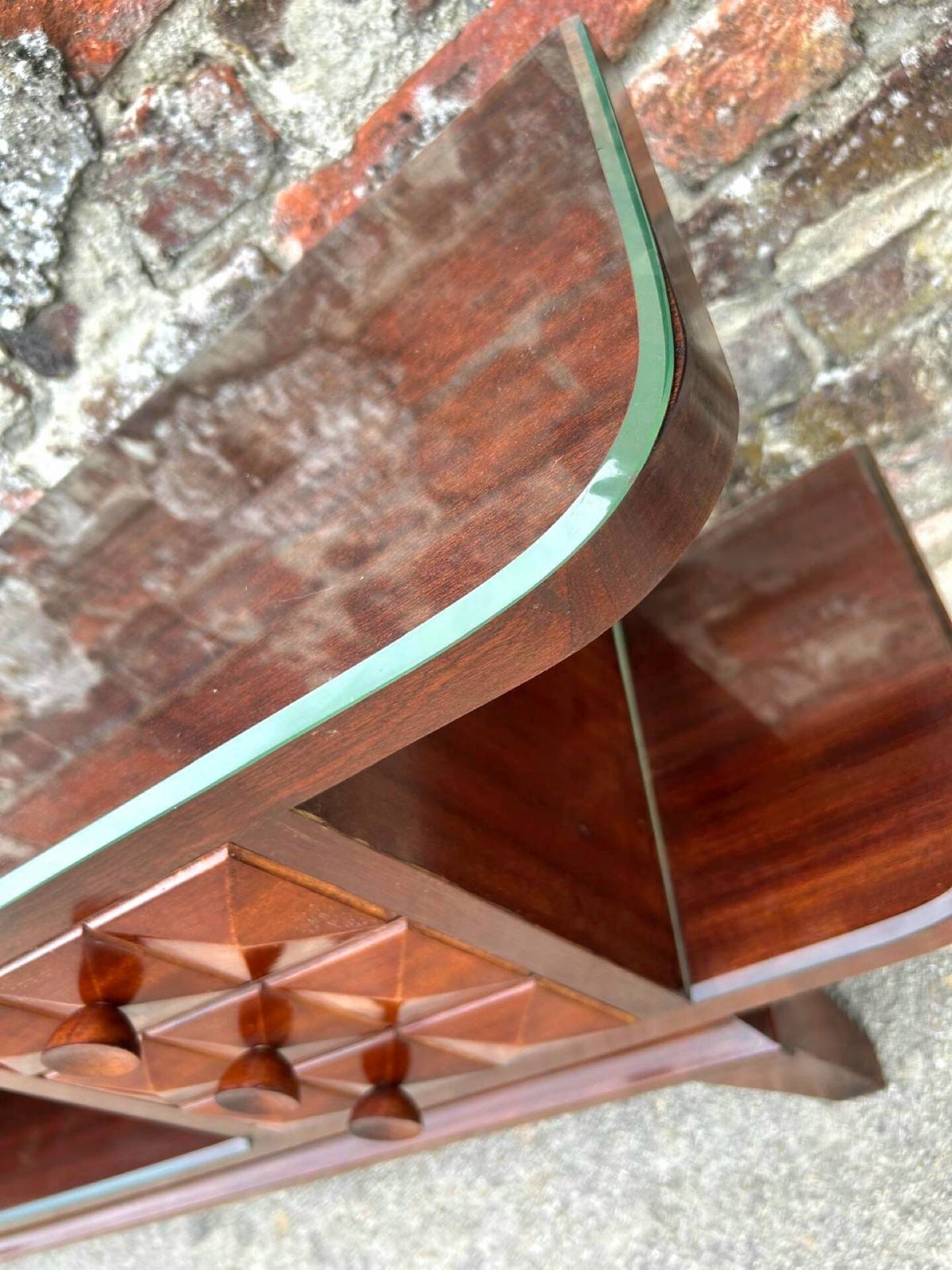 Art Deco mahogany sideboard, television unit.