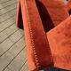 2x Cassina Utrecht chair in terracotta (rust brown) velvet in new condition!