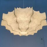 German suspended lamp Cocoon modern mid-century by Friedel Wauer for Goldkant Leuchten, 1960s