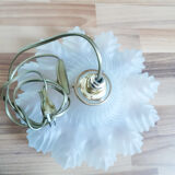 Suspension in frosted white opaline