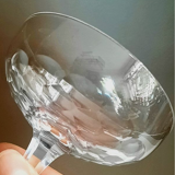 Set of 4 champagne glasses in crystal St Louis model Caton