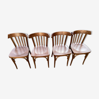 Set de 4 chaises bistrot vintage