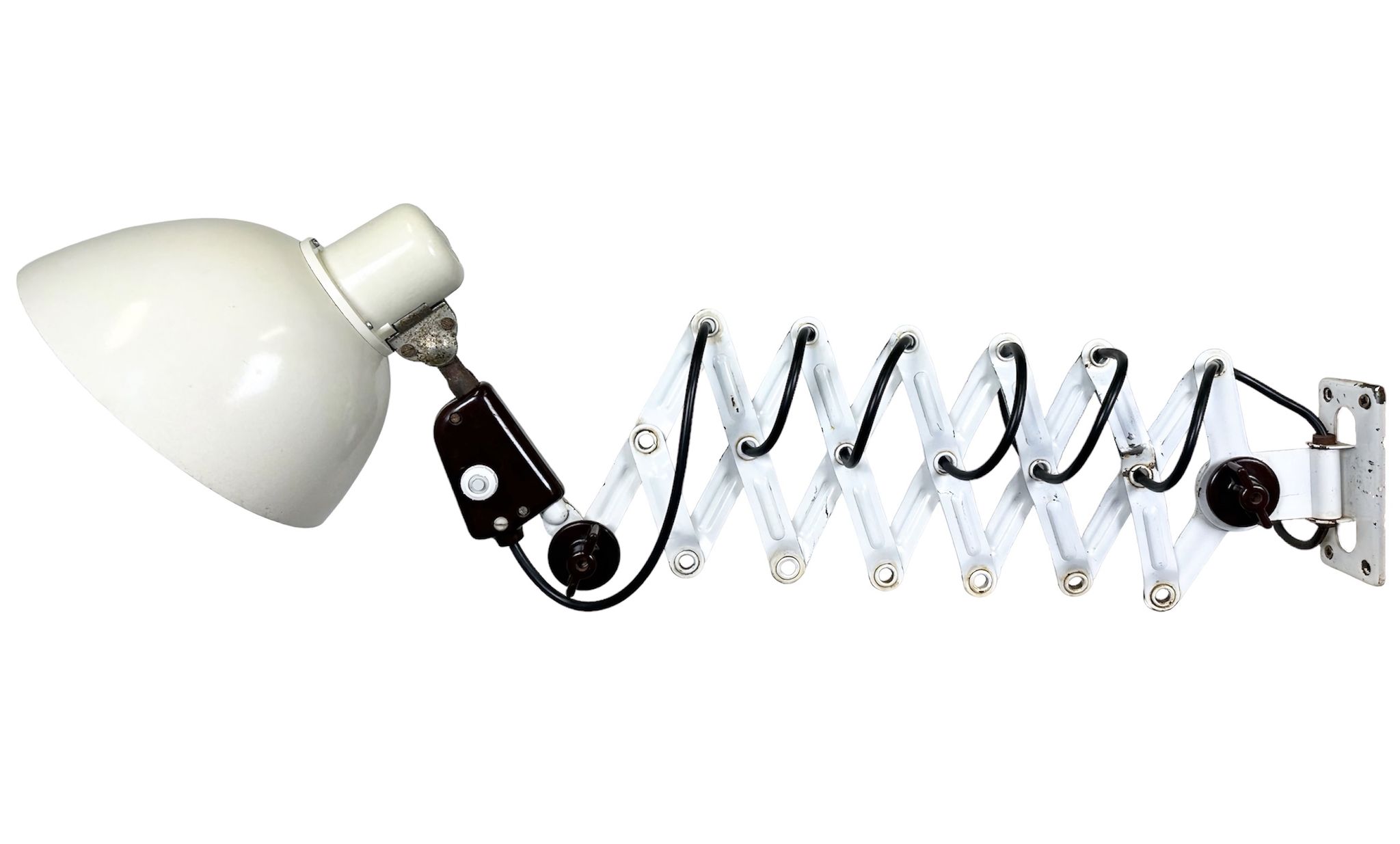 Industrial East German Scissor Lamp from VEB Zweckleuchtenbau Dresden, 1950s