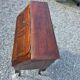 Curved donkey desk in walnut (secretary)