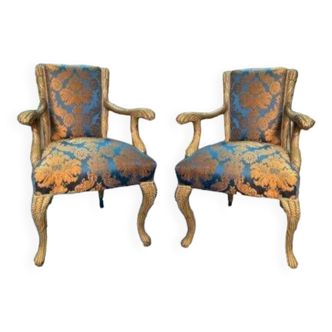 Fauteuils style Louis XV