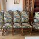 8 chairs and 1 Louis XIII style armchair handmade.