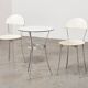 Enzo Mari Paire de Chaises Tonietta + Table Trevi pour Zanotta Italie 1985