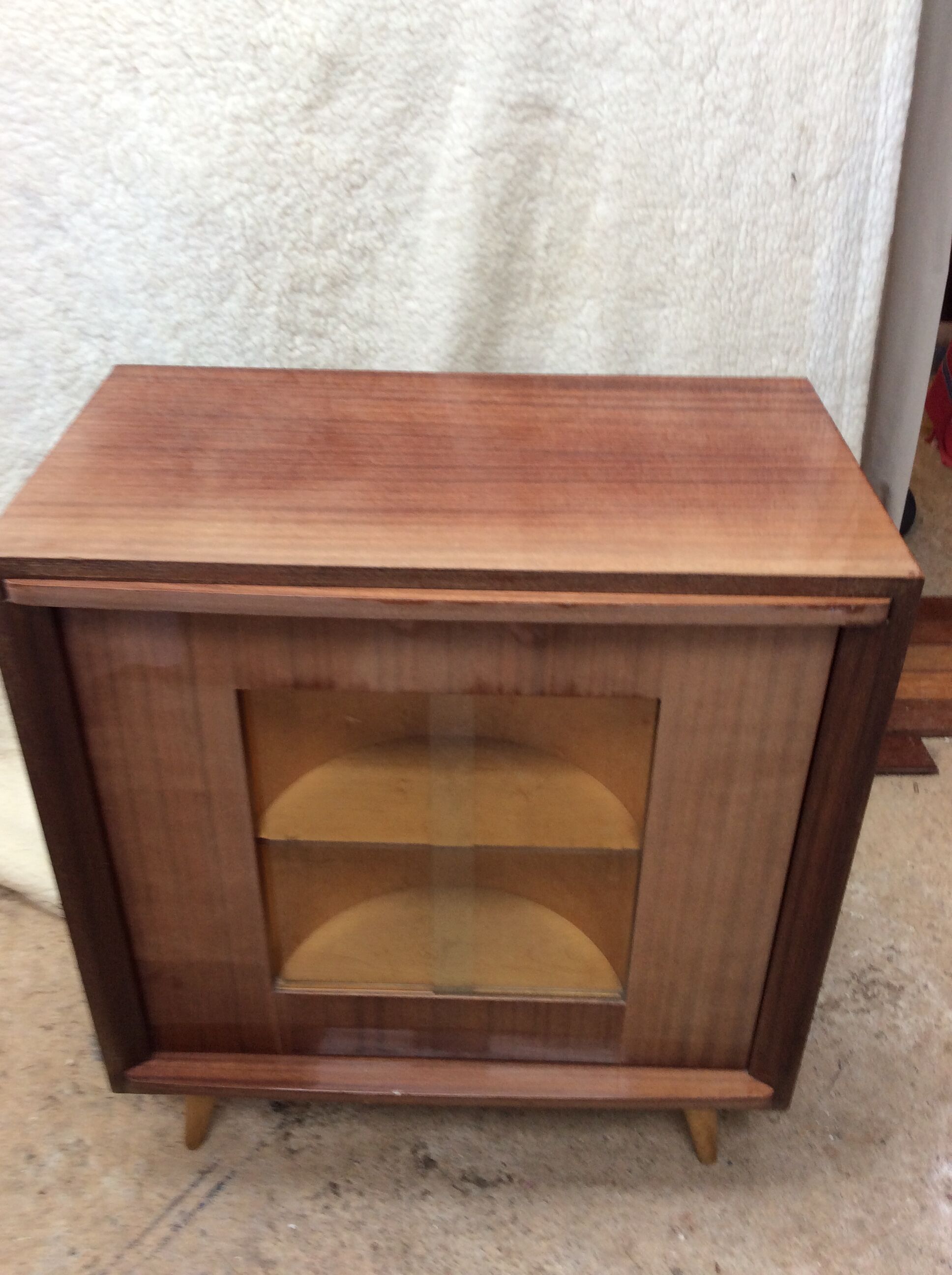 Swivel bar cabinet
