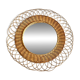 Miroir soleil en rotin vintage