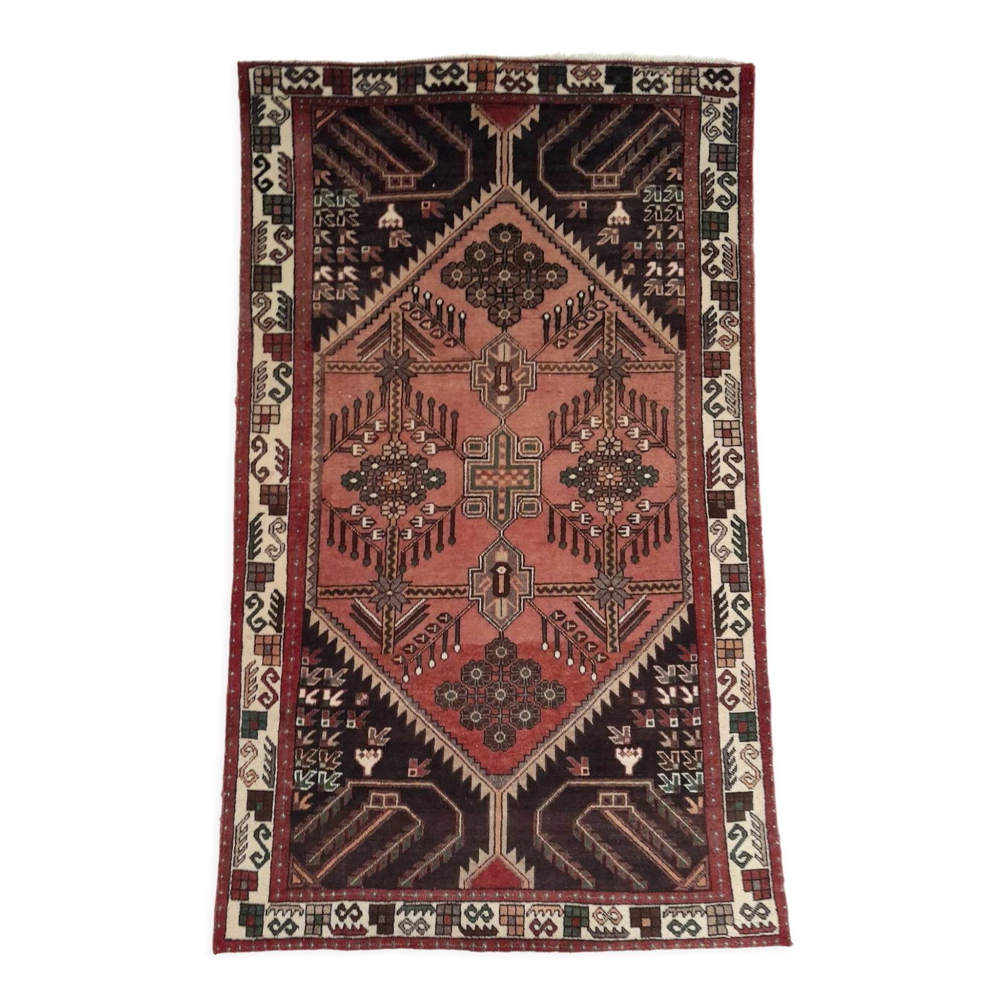 Handmade Persian Hamadan rug 215x130cm