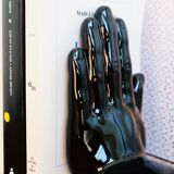 Pair of ceramic hand bookends from the 80's