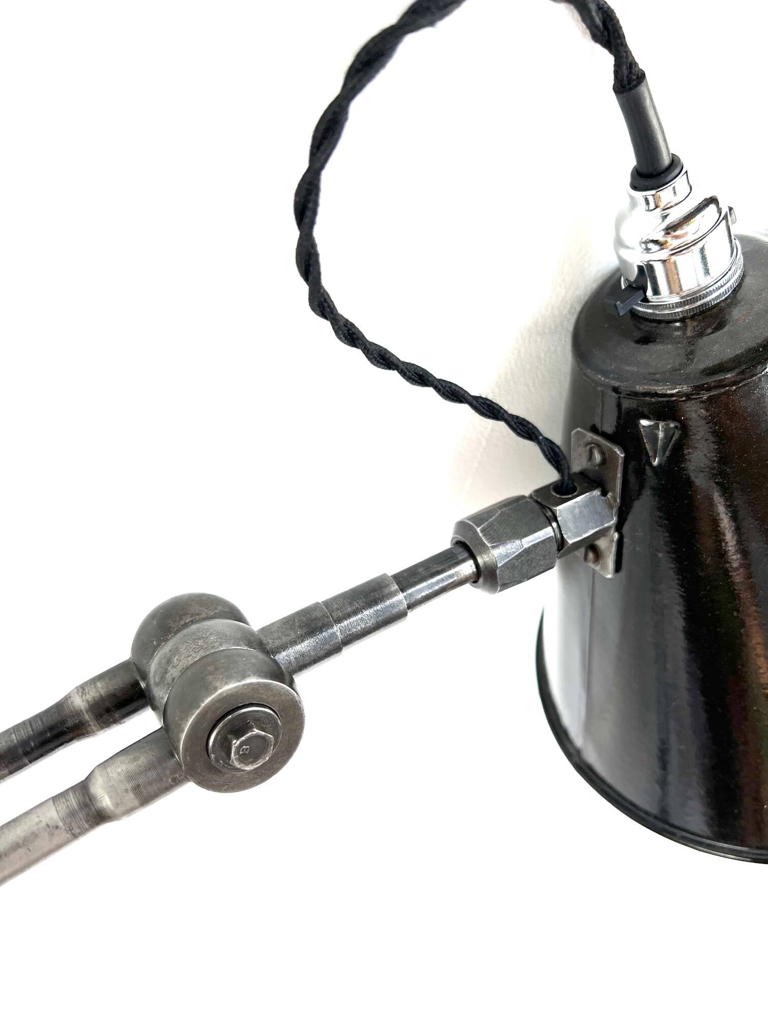 Lampe atelier mecanique 3 et 6 rotules 140 cm