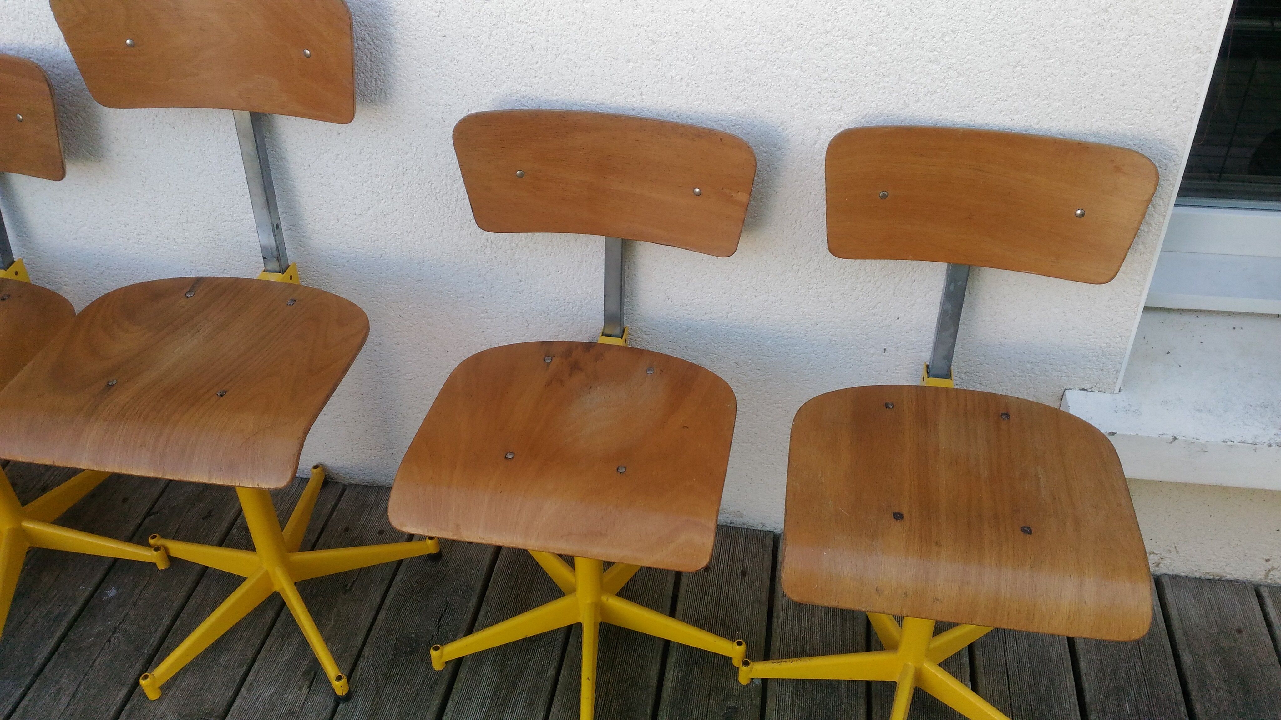 Five chairs of architect