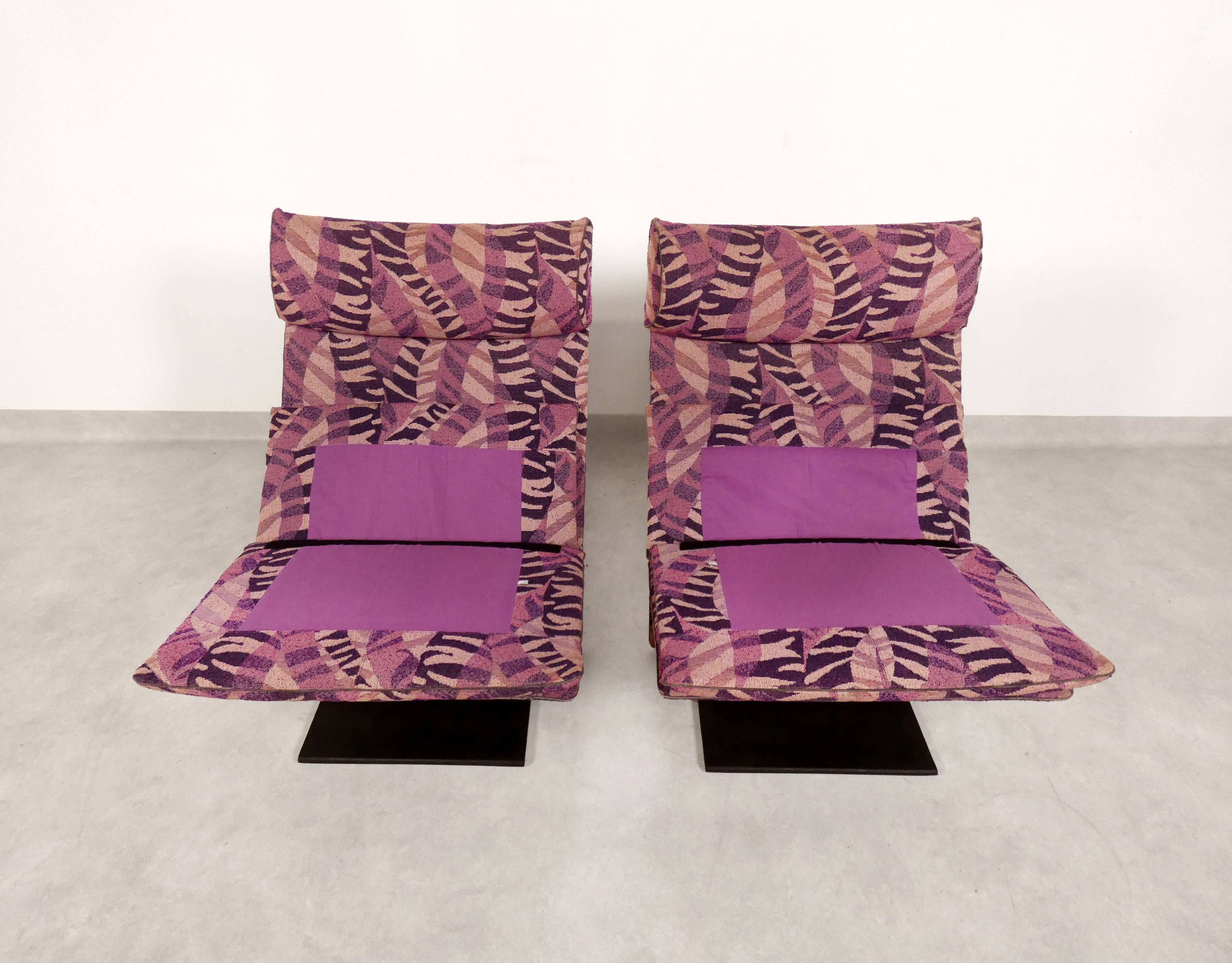 Saporiti chairs in Missoni fabric