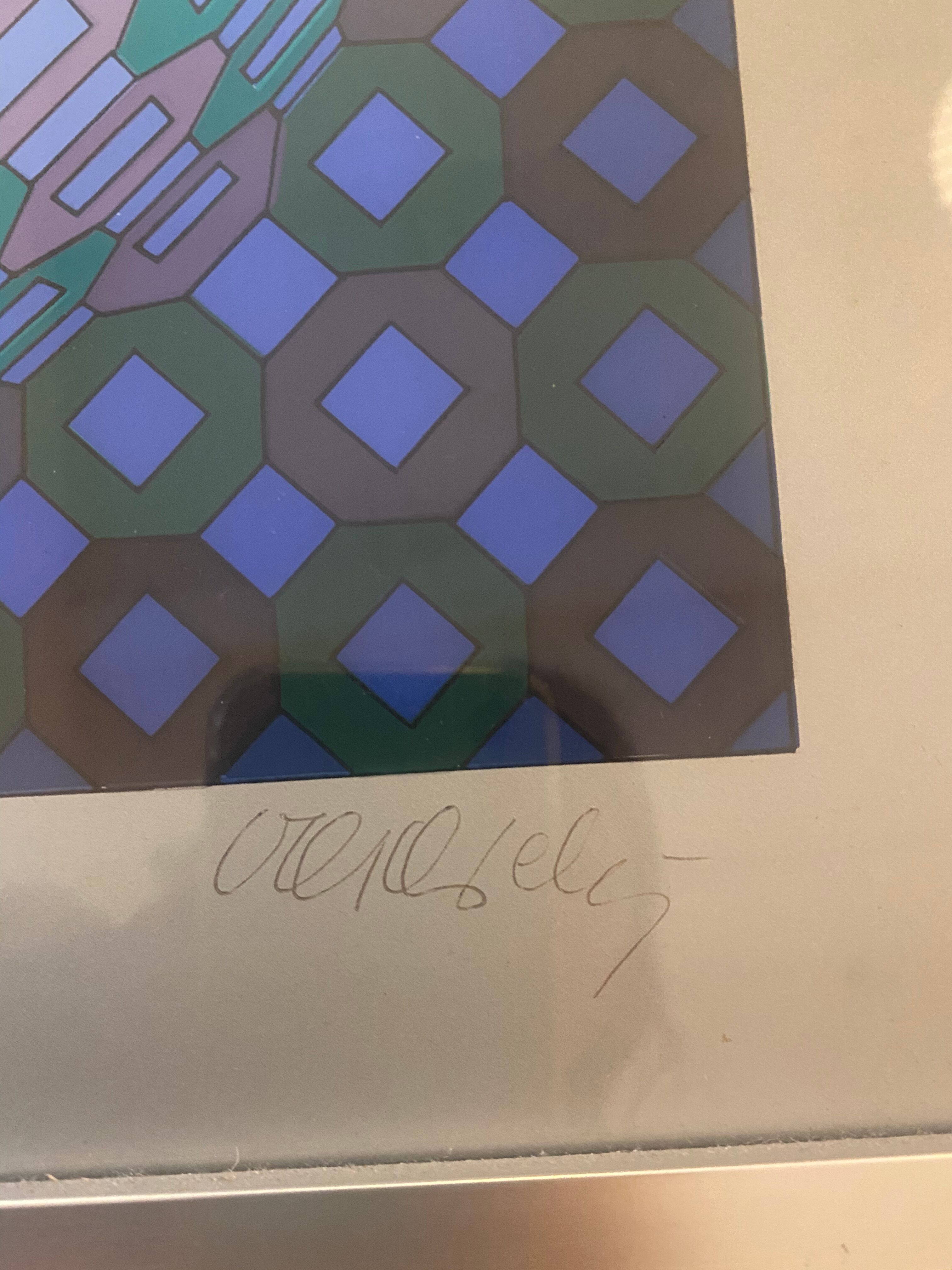 Okta Pos de Vasarelly lithograph