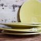Six vintage Czech ceramic dessert plates