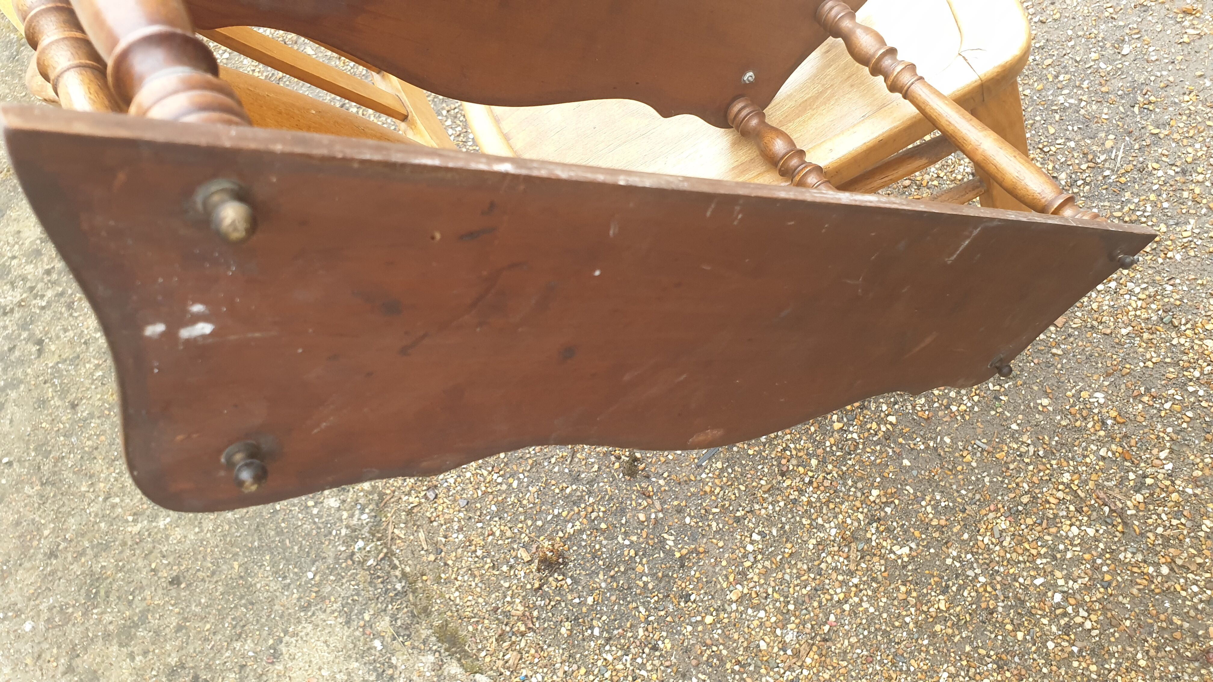 Wall shelf Napoleon III solid walnut