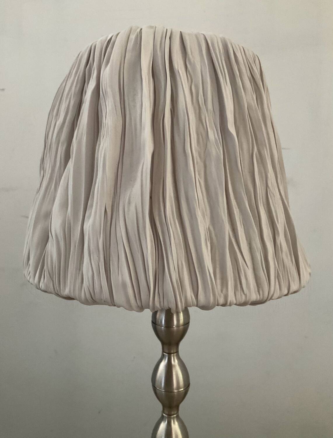 Vintage brushed aluminum lamp