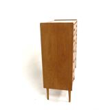 Scandinavian teak "tallboy" chest of drawers, Sweden, 1960