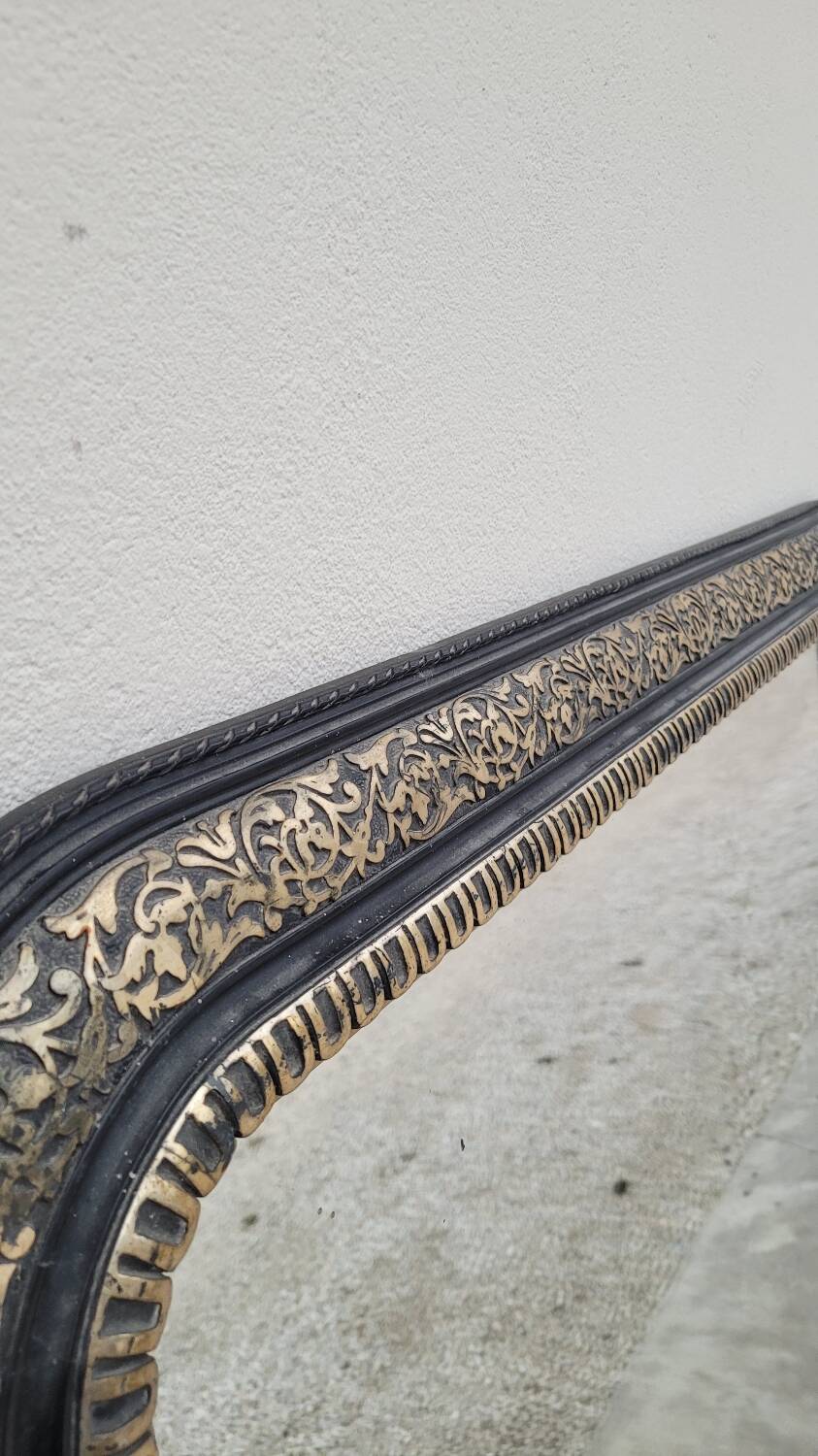 Louis Philippe Napoleon III mirror in decorated gilded wood - 1m70