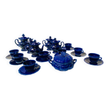 Art Deco tea and coffee service in polychrome earthenware, 20th century