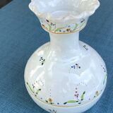 Antique hand-painted glazed ceramic vase