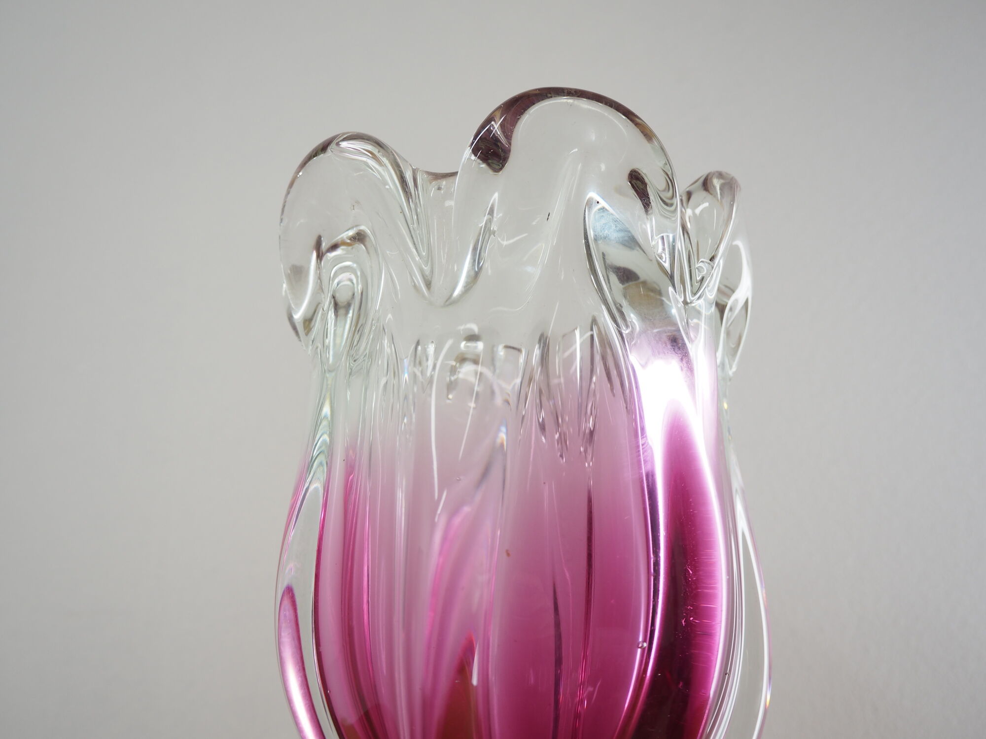 Art Glass vase by Josef Hospodka for Chribska Glassworks, 1960s