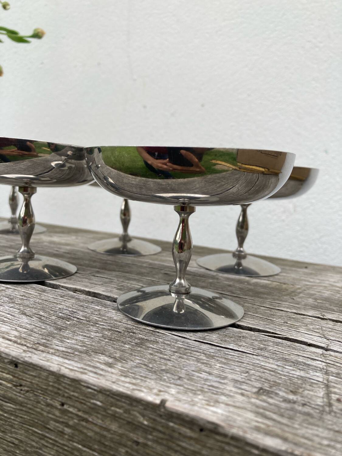 6 coupes en inox 1970