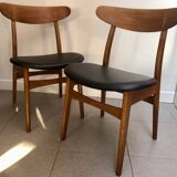 Paire de chaise CH30 Hans Wegner
