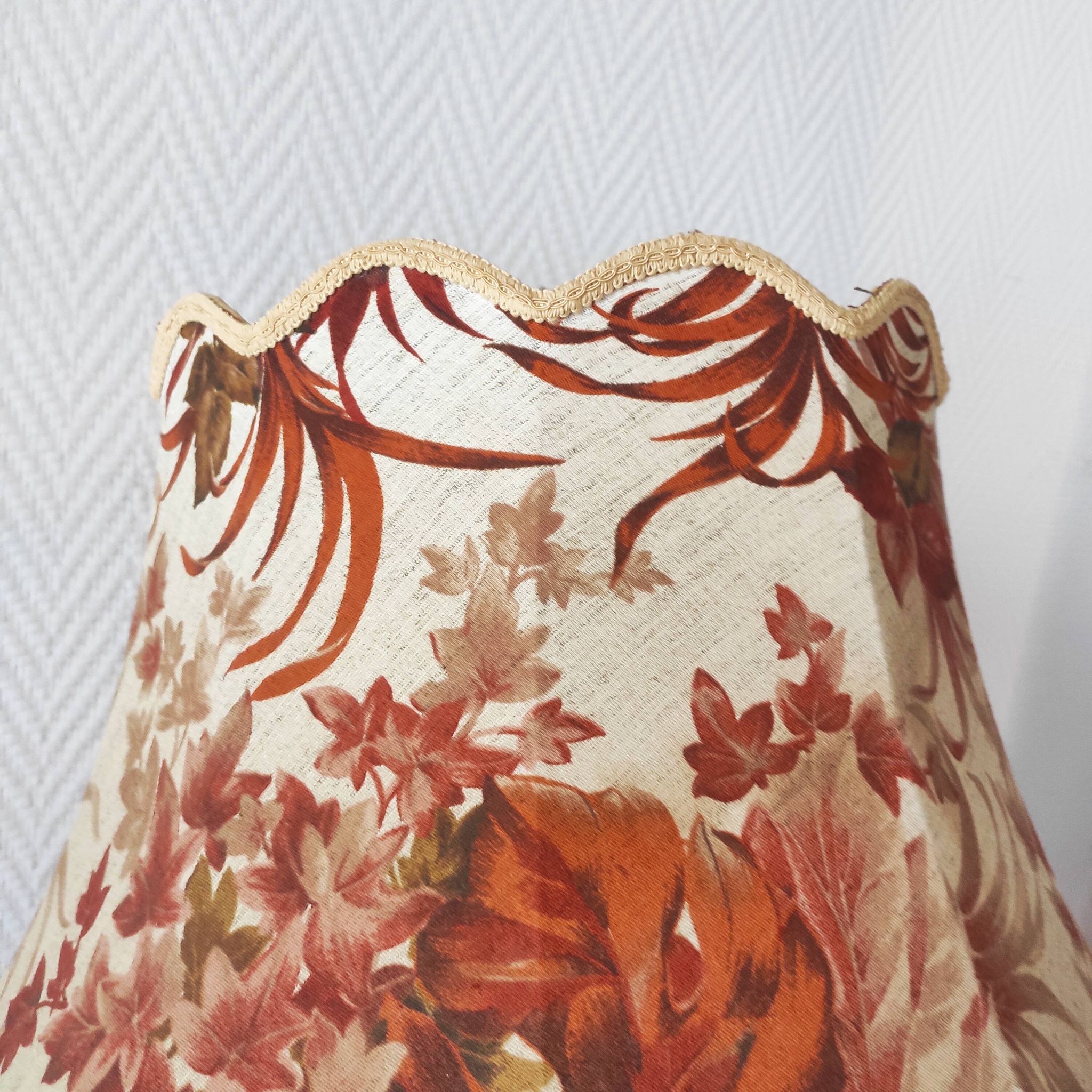 Abat-jour vintage en tissus grand volume