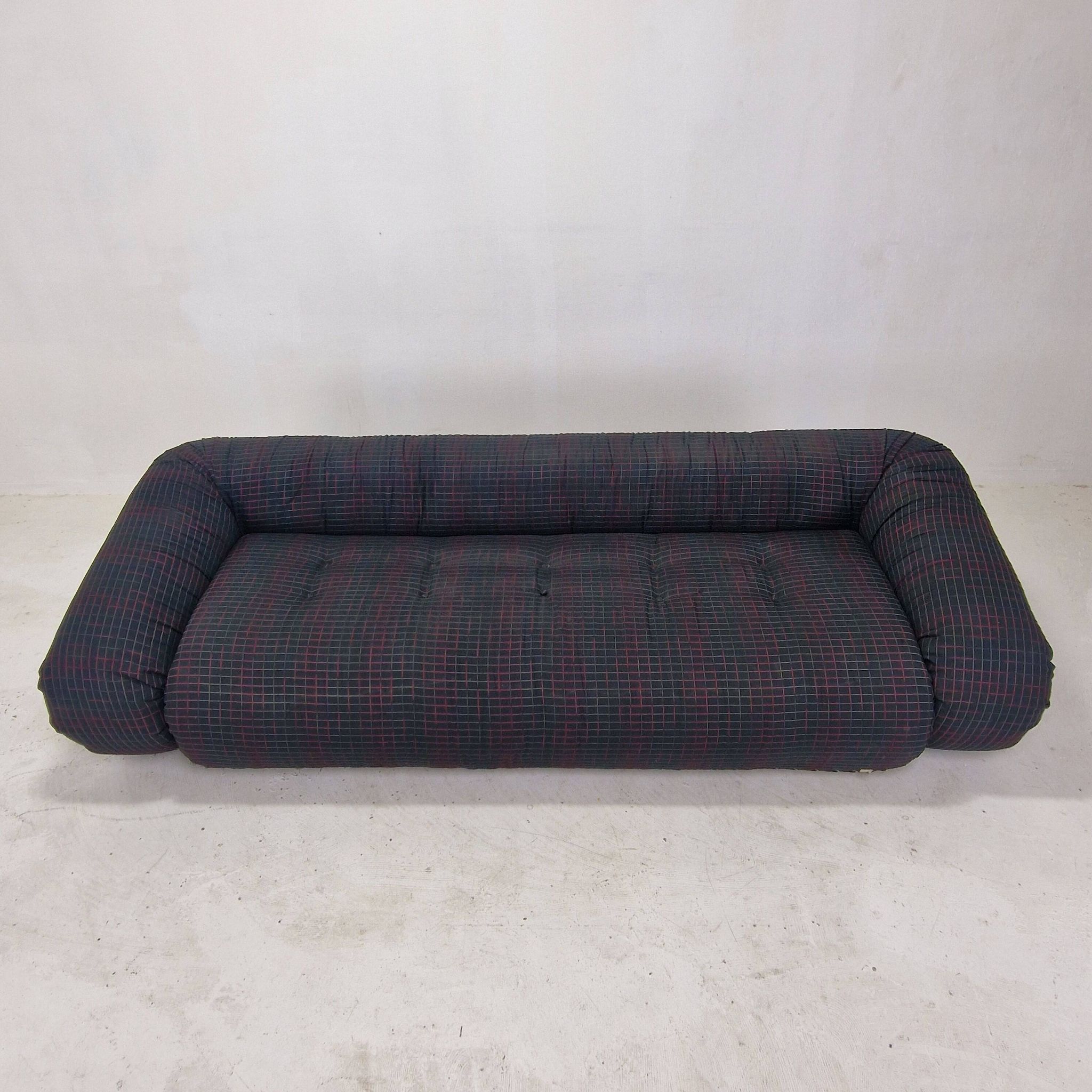 Anfibio 3-Seater Sofa Bed by Alessandro Becchi for Giovannetti, 1970's