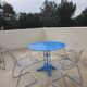 Set of 4 metal chairs by Gastone Rinaldi (without signature)