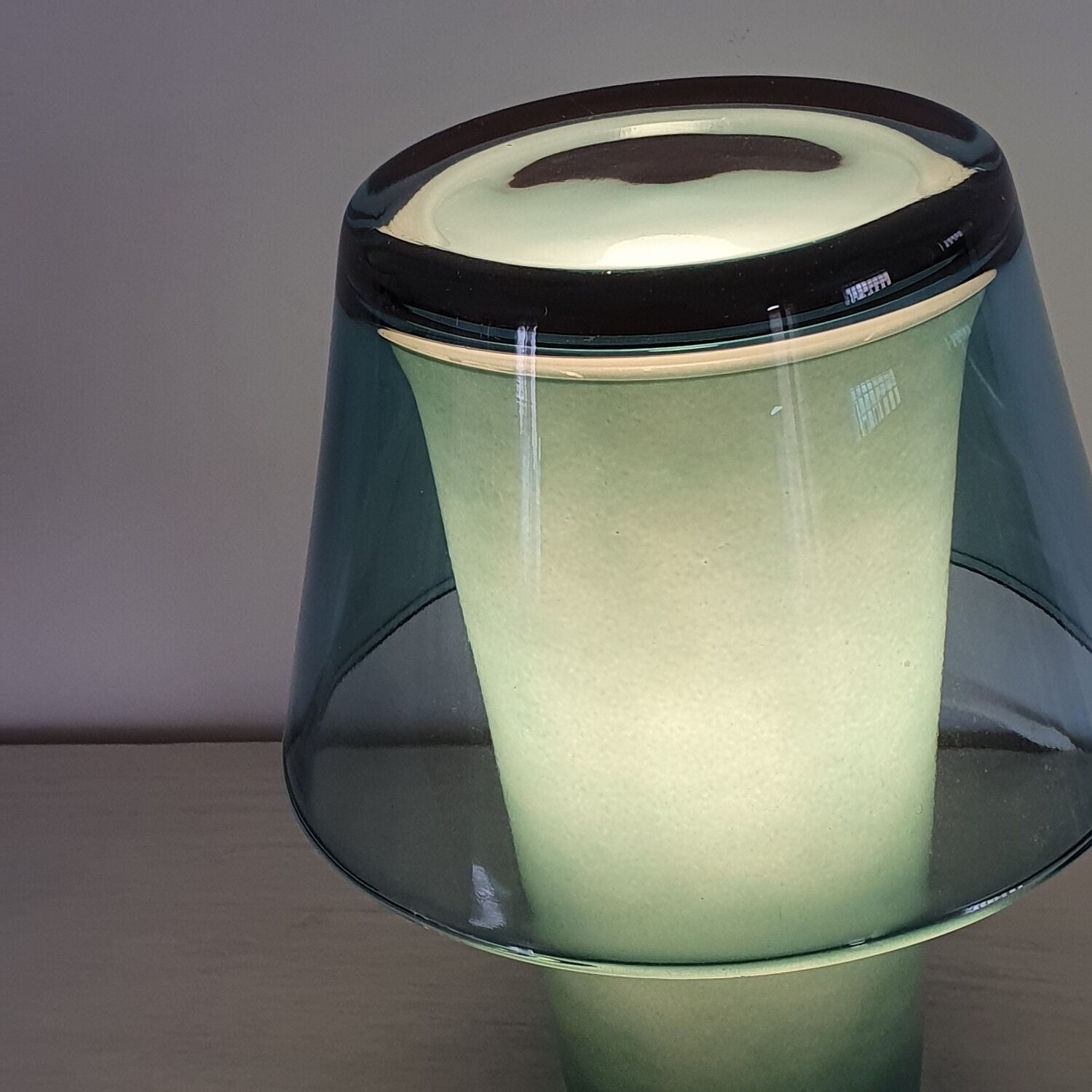 Blue mushroom lamp model Gavik ikea