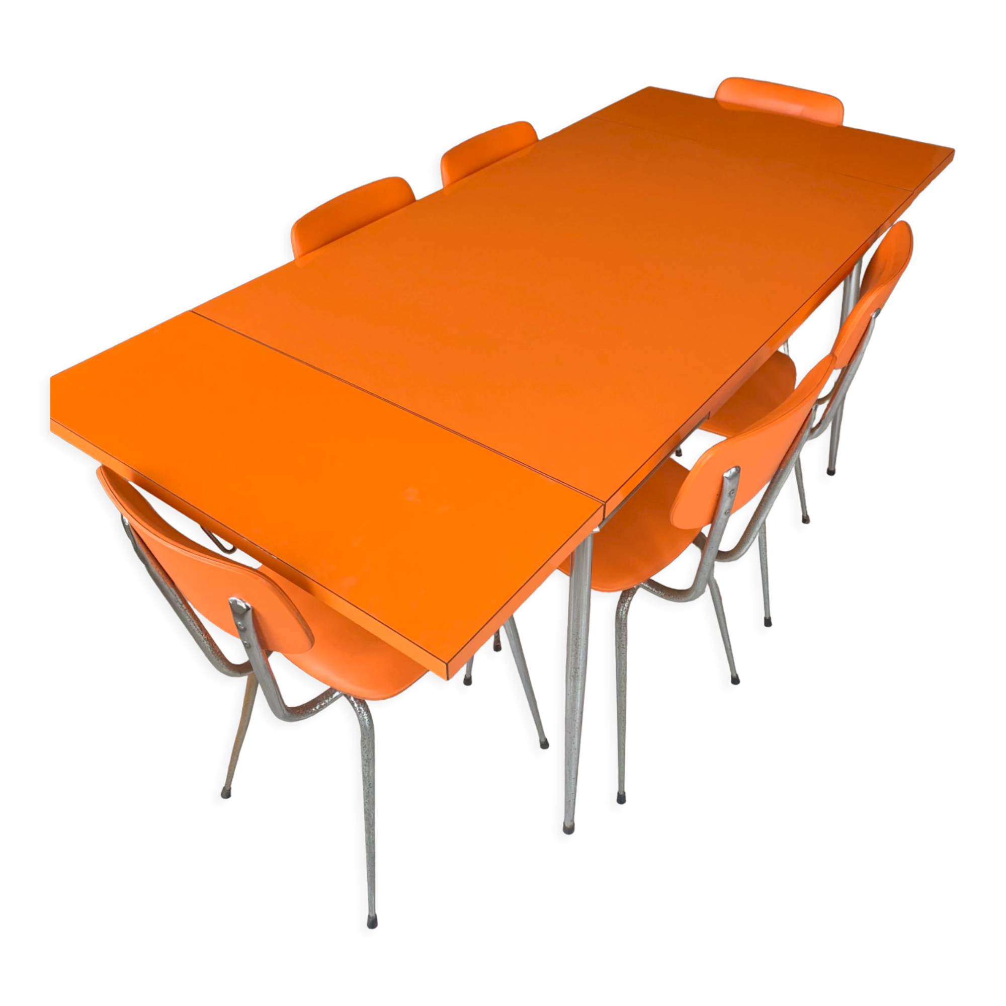 Formica 60's table and 6 chairs