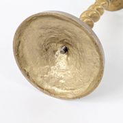 Set of 3 Vintage Twisted Brass Candle Holders, Midcentury