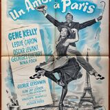 Movie poster "An American in Paris" Gene Kelly 60x80cm 1960