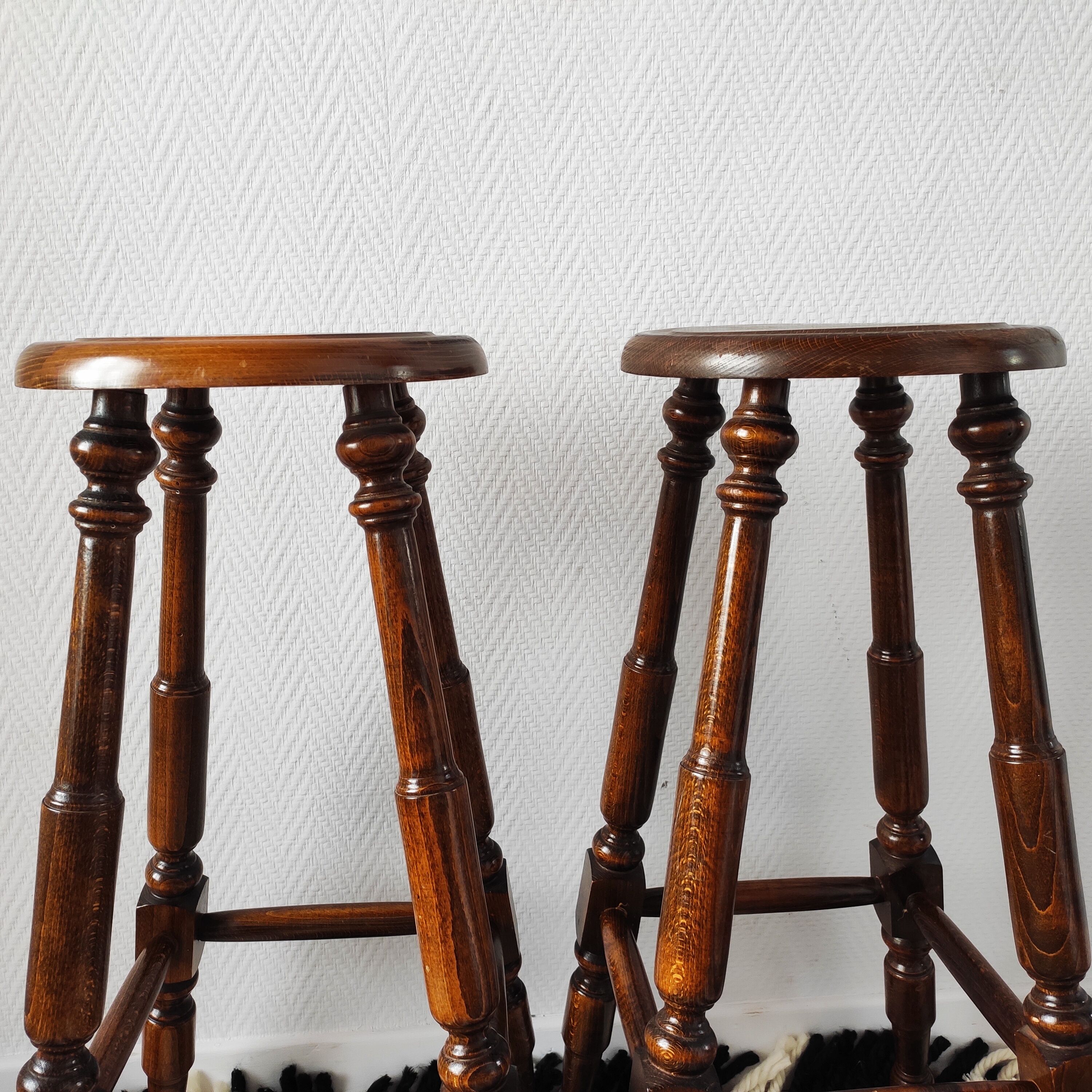Paire de tabouret de bar vintage