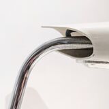 Circular marble base lamp.