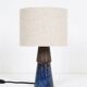 Mid-century Michael Andersen studio ceramic table lamp / handmade / Danish modern design / 1960s